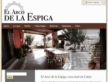 Tablet Screenshot of elarcodelaespiga.com